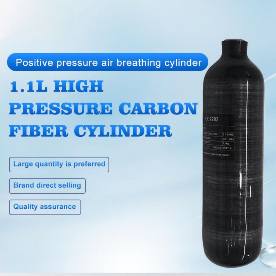 1.1L 4500psi carbon fiber air tank