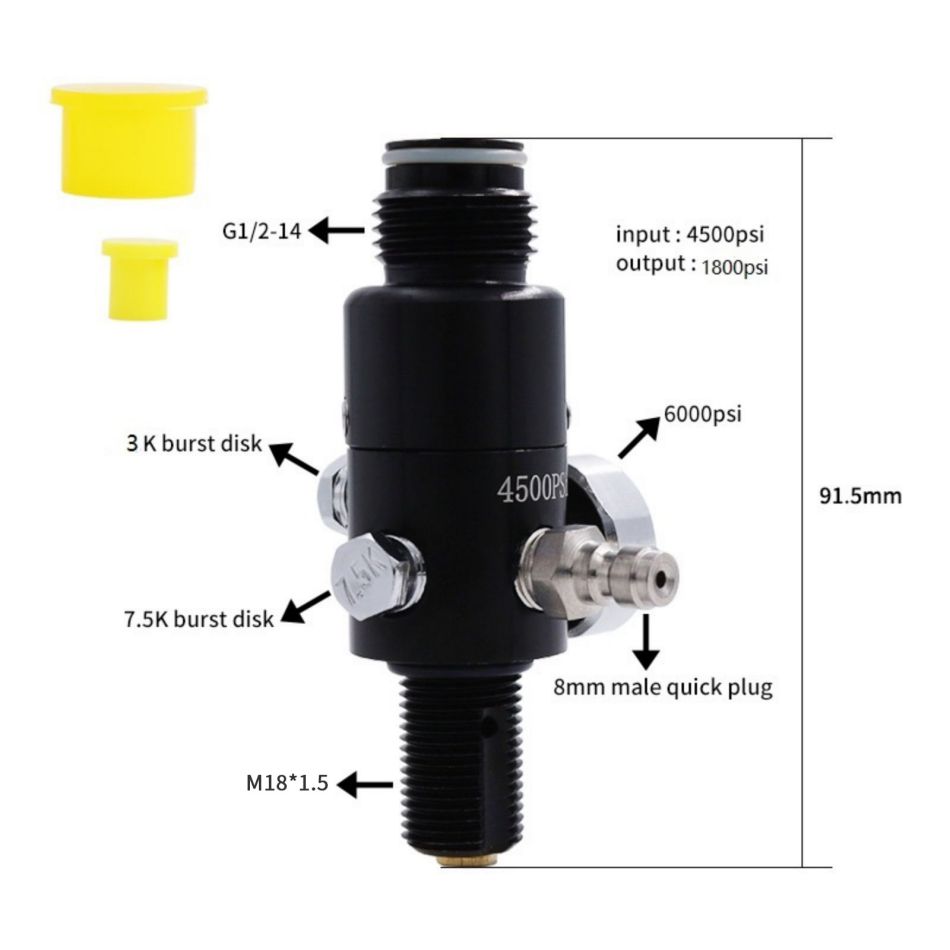 pcp gas cylinder valve