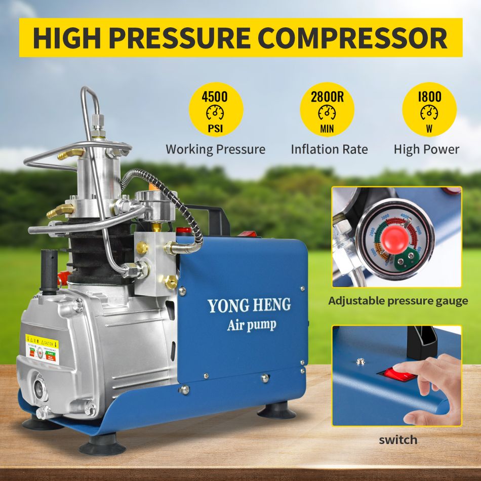 YONGHENG pcp air compressor 4500psi