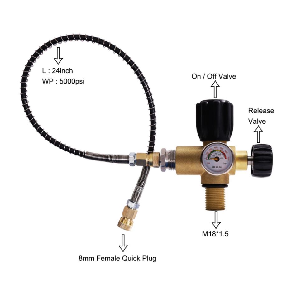 Scuba Diving Fill Station Connector