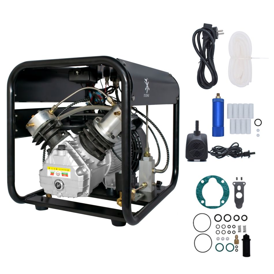 TUXING Hot Sale TXED013 Auto Purge Double Cylinder Air Compressor